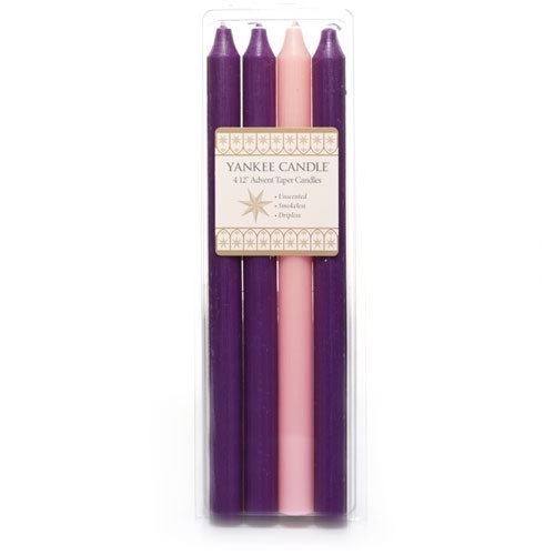 unscented taper candles